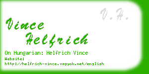 vince helfrich business card